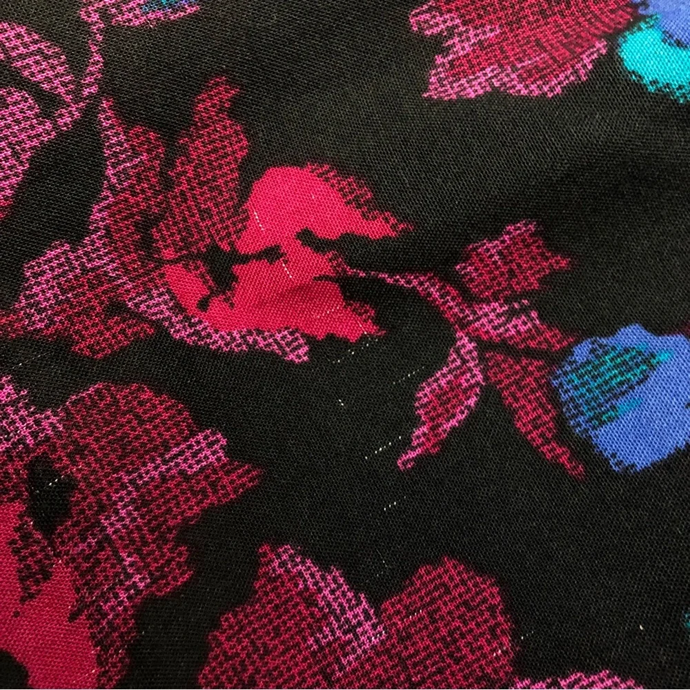 Vintage 80s 90s Floral Pleated Skirt - Picture 11 of 13